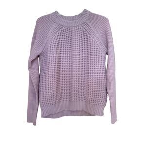 Rebecca Taylor Cashmere Wool Blend Sweater Size Medium Lilac Lavender